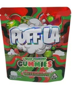 Puff La Watermelon Liquid Diamond Gummies available for sale in stock at affordable prices buy in bulk at best discount prices