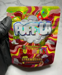 Puff La Strawberry Lemonade Gummies available for sale in stock at affordable prices buy Puff La Strawberry Lemonade Gummies in bulk at best discount prices