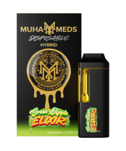 Muha Meds 2g Disposable Green Apple Elixir Hybrid available for sale in stock at affordable prices buy in bulk at best discount prices
