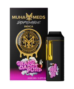 Muha Meds 2g Disposable Grand Daddy Purp Indica available for sale in stock at affordable prices buy in bulk at best discount prices